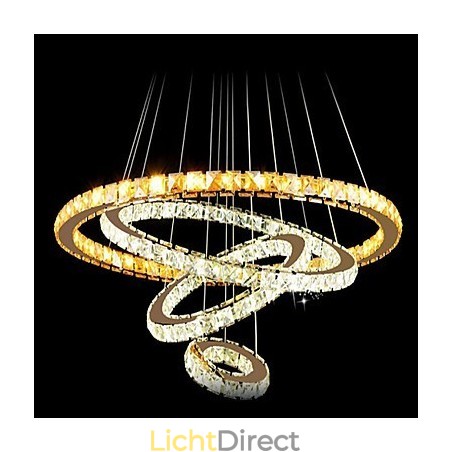 Kristallen hanglamp plafond kroonluchter K9 helder kristal rond 4 ringen grote ring (warm wit) anders (koel wit) Kristallen hanglamp plafond kroonluchter K9 helder kristal rond 4 ringen grote ring (warm wit) anders (koel wit)