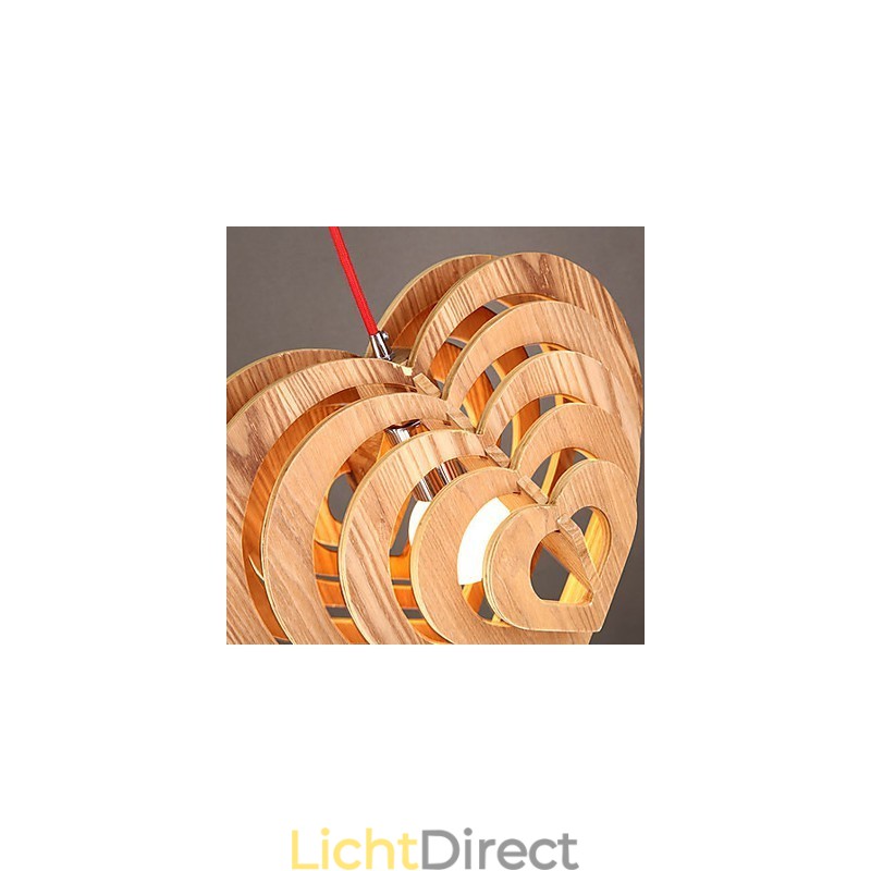 Kroonluchter Mini Stijl Lantaarn Hout Bamboe