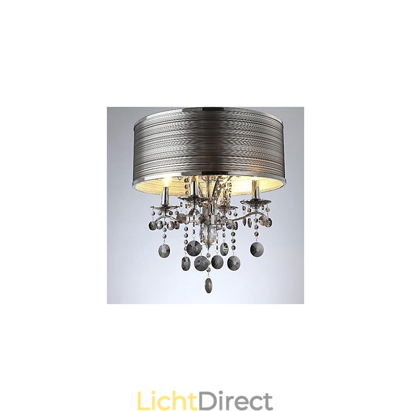 Moderne, eigentijdse kristallen metalen hanglamp