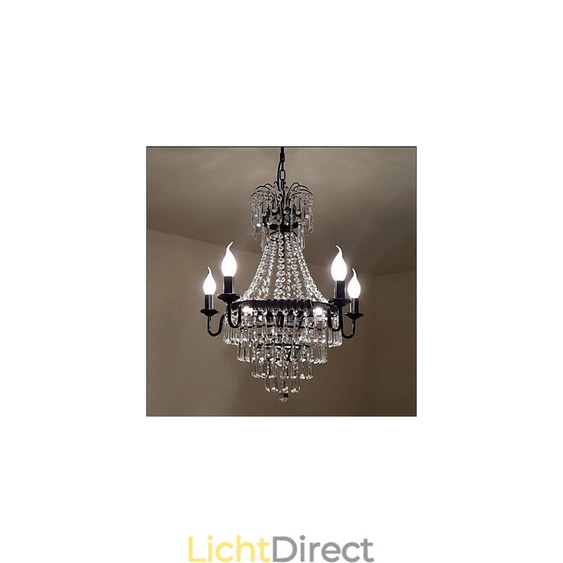 Amerikaanse Country Retro Kaars Kristallen Lamp