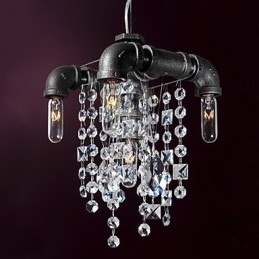 Noord-Amerikaanse stijl karakteristieke 5-lichts hanglamp in pijpontwerp