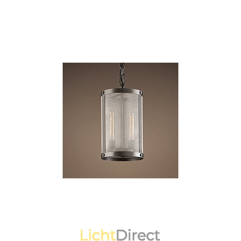 2-lichts hanglamp met transparante kap