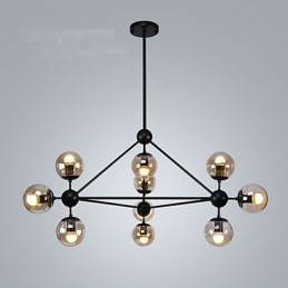 Landelijke schilderij metalen hanglamp garage