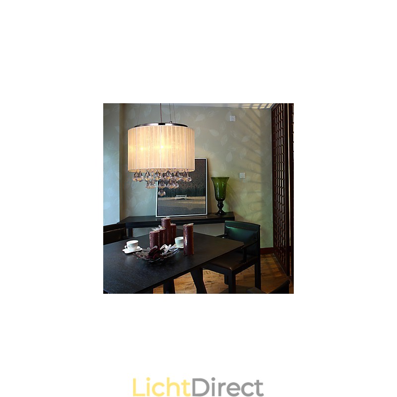 Elegante kristallen hanglamp met 4 lampen