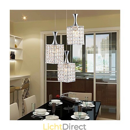 3 lampen metalen frame K9 kristallen kroonluchter hanglamp stuurlamp 3 lampen metalen frame K9 kristallen kroonluchter hanglamp stuurlamp