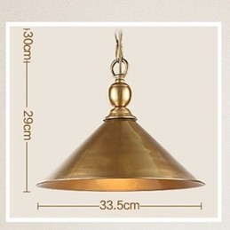 Puur messing hanglamp Mini-stijl Traditioneel klassiek metaal
