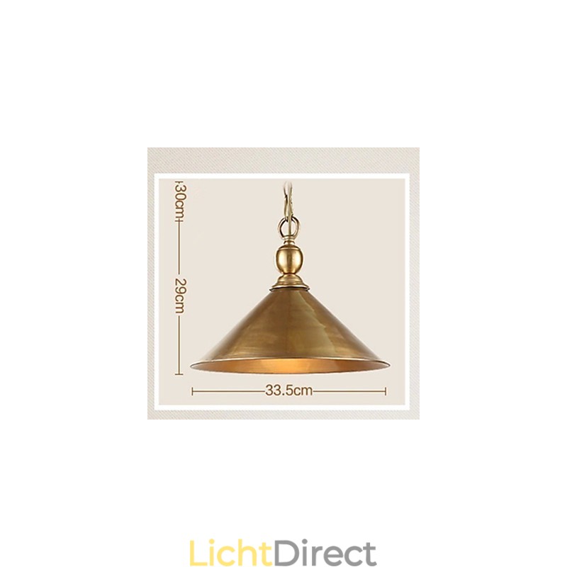 Puur messing hanglamp Mini-stijl Traditioneel klassiek metaal