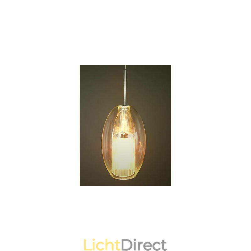 Moderne, eigentijdse, traditionele, klassieke, metalen hanglamp van chroom