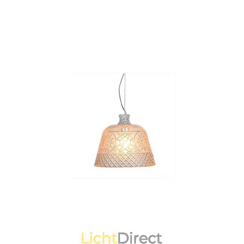 De kroonluchter met decoratieve kunstglas snijwerk hanger