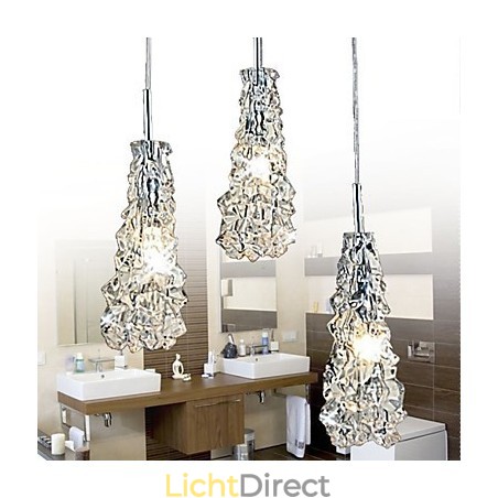 Tradition Classic Transparant glas 3-lichts kroonluchter Tradition Classic Transparant glas 3-lichts kroonluchter