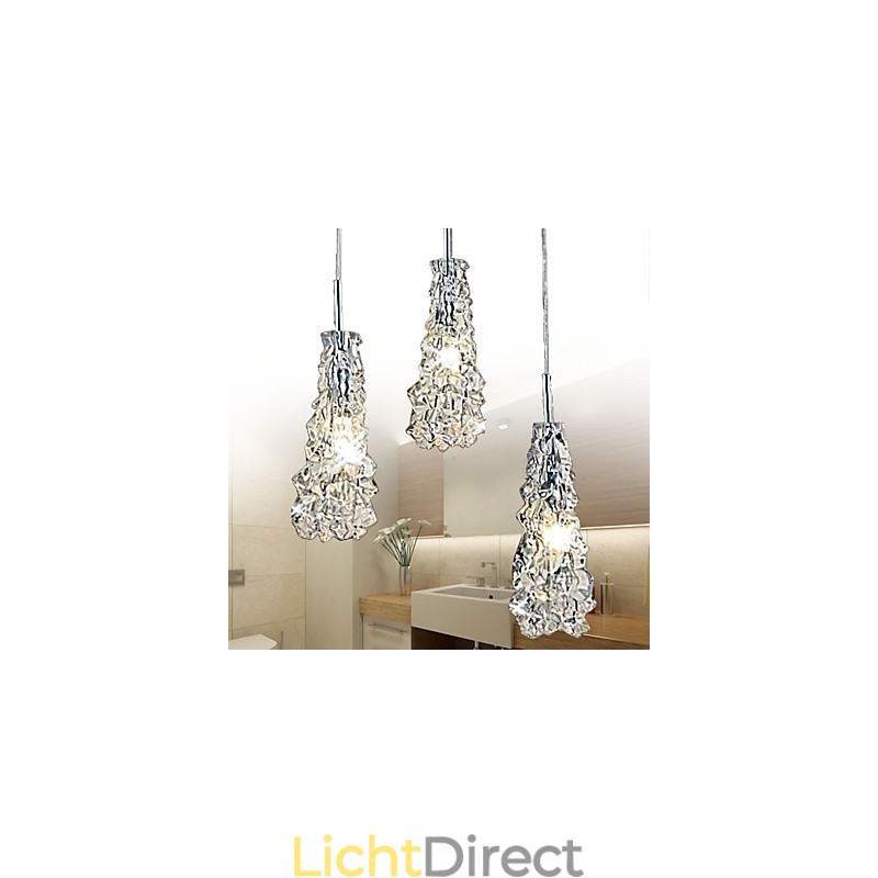Tradition Classic Transparant glas 3-lichts kroonluchter
