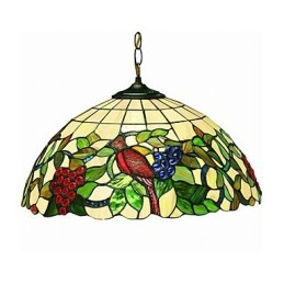 Druiven en vogels 2-lichts hanglamp