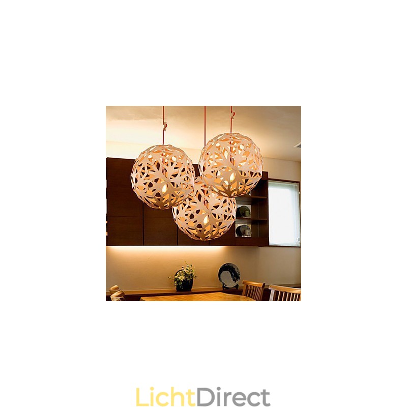 Kroonluchter Mini Stijl Lantaarn Hout Bamboe