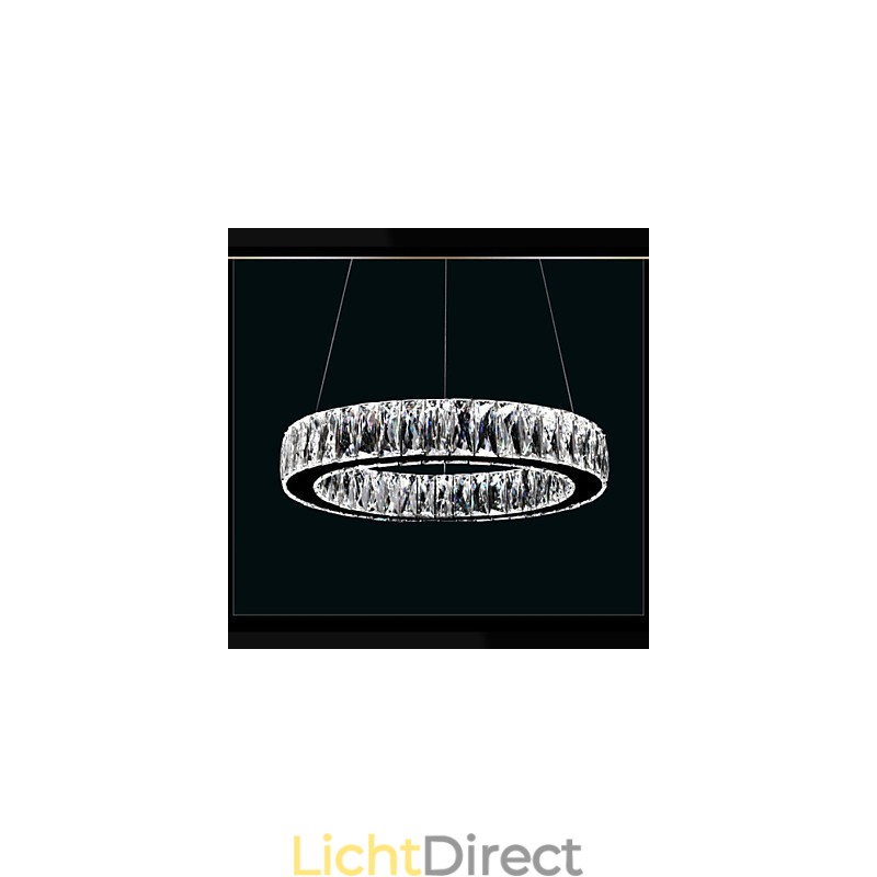 Kristallen kroonluchterverlichting Verlichting Moderne enkele ringen K9 Grote kristallen plafondlampen voor binnen