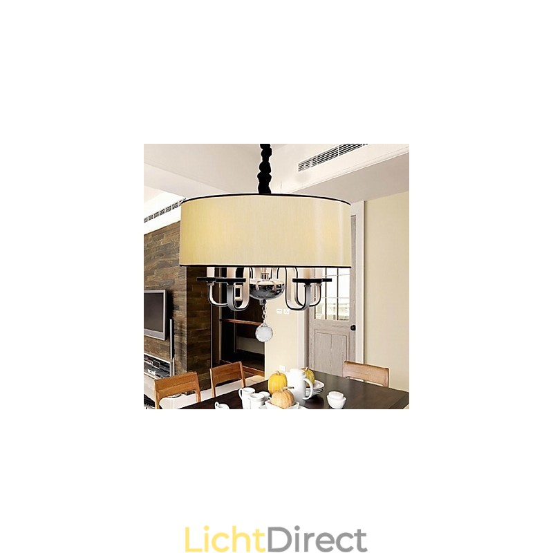 Moderne, eigentijdse hanglamp van kristalchroommetaal