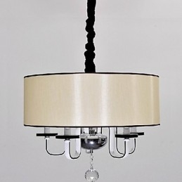 Moderne, eigentijdse hanglamp van kristalchroommetaal