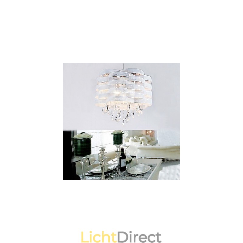 Stijlvolle kristallen hanglamp met 3 lampen