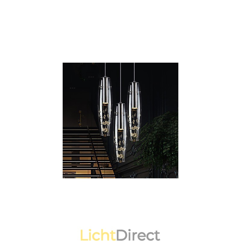 Moderne, eigentijdse mini-stijl gegalvaniseerde metalen hanglamp voor kinderen