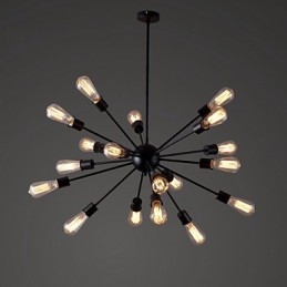 Moderne hanglamp met 20 lampen in radiale uitvoering