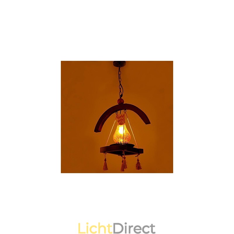 Americange massief houten hanglamp