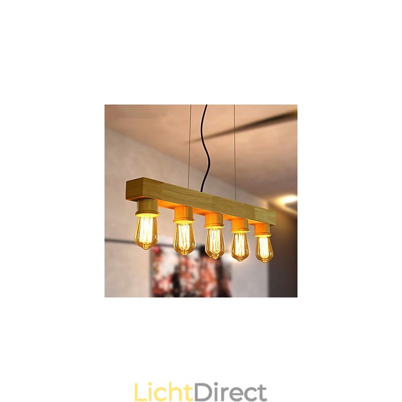 Hanglampen Landelijk Hout Bamboe