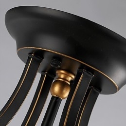 Moderne, eigentijdse mini-stijl gegalvaniseerde metalen kroonluchter