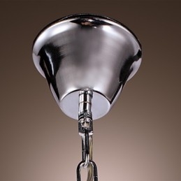 Moderne, eigentijdse kristallen mini-stijl gegalvaniseerde metalen hanglamp