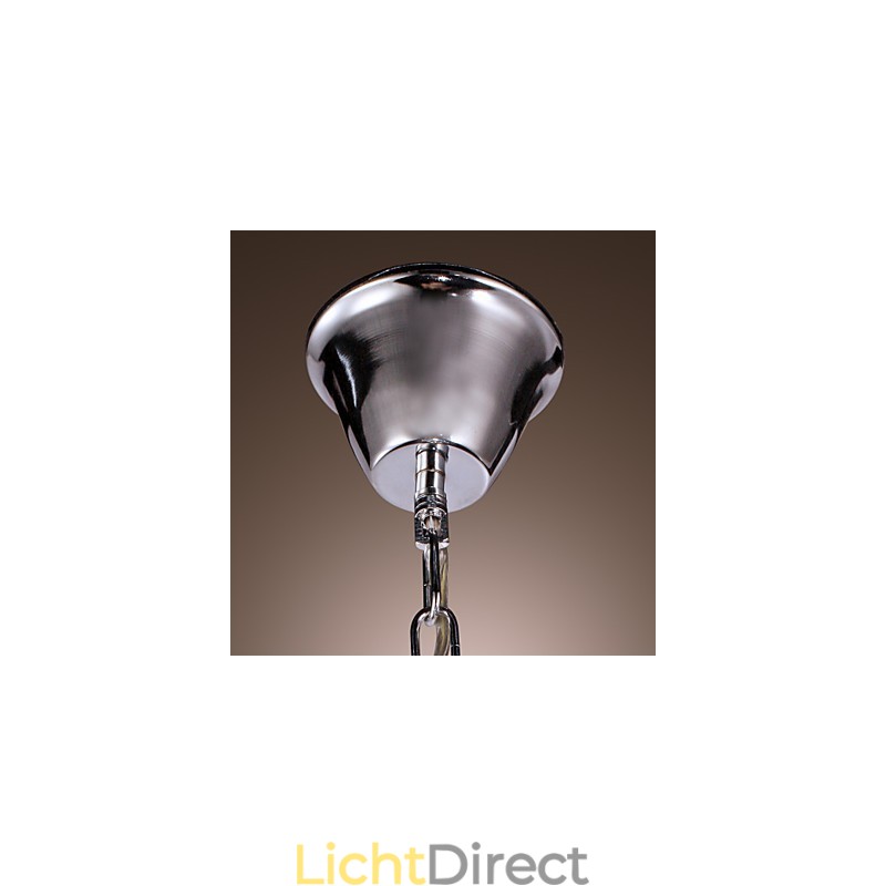 Moderne, eigentijdse kristallen mini-stijl gegalvaniseerde metalen hanglamp