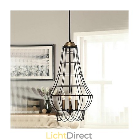 Hanglamp van metaal in landelijke mini-stijl Hanglamp van metaal in landelijke mini-stijl