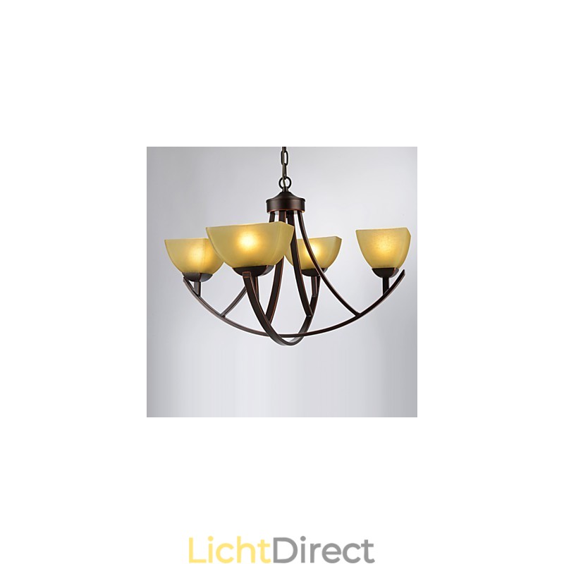 Kroonluchter 4 lampen Traditioneel Klassiek Vintage Metaal