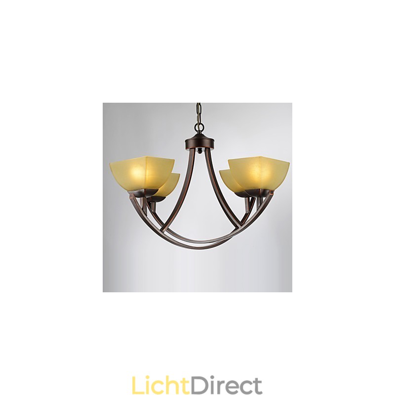 Kroonluchter 4 lampen Traditioneel Klassiek Vintage Metaal
