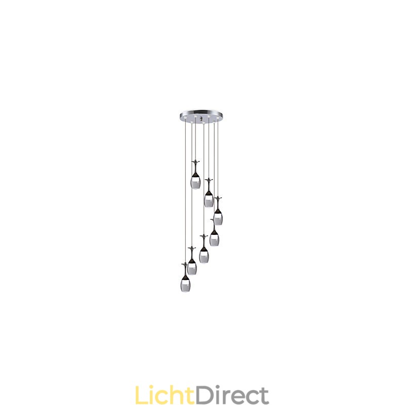 Moderne hanglamp 7 lampen Geïntegreerde lampen inbegrepen Trapverlichting