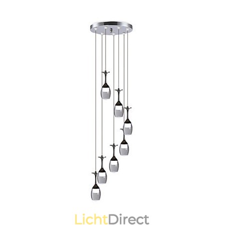 Moderne hanglamp 7 lampen Geïntegreerde lampen inbegrepen Trapverlichting Moderne hanglamp 7 lampen Geïntegreerde lampen inbegrepen Trapverlichting