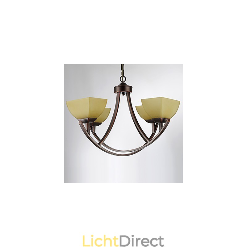 Kroonluchter 4 lampen Traditioneel Klassiek Vintage Metaal
