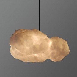 Katoenen lamp Leisure Cloud Hanglamp