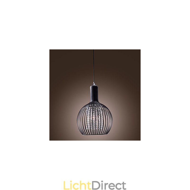 Moderne eigentijdse lantaarn kristal mini stijl gegalvaniseerde hanglamp