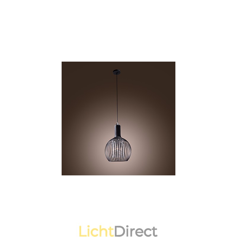 Moderne eigentijdse lantaarn kristal mini stijl gegalvaniseerde hanglamp