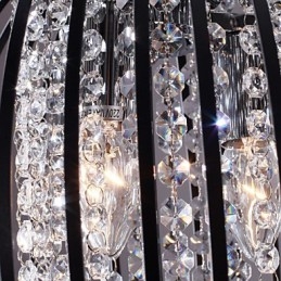 Moderne eigentijdse lantaarn kristal mini stijl gegalvaniseerde hanglamp
