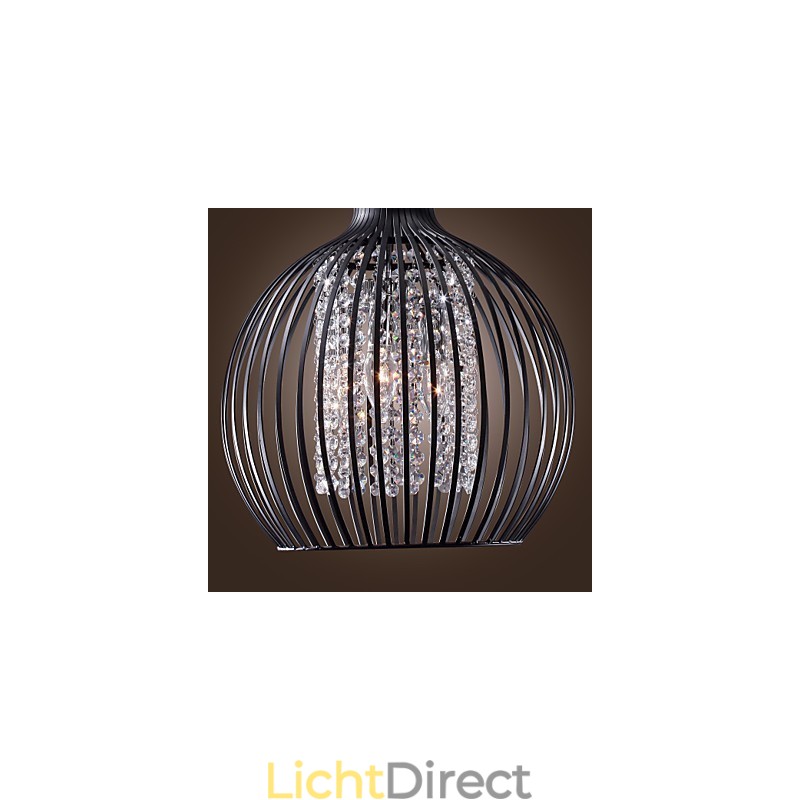 Moderne eigentijdse lantaarn kristal mini stijl gegalvaniseerde hanglamp