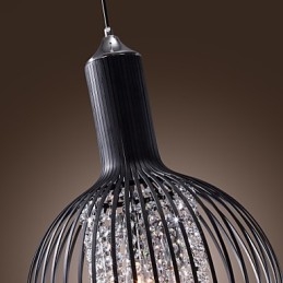 Moderne eigentijdse lantaarn kristal mini stijl gegalvaniseerde hanglamp