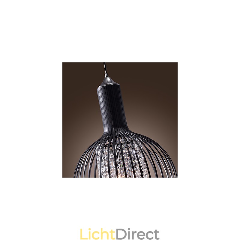 Moderne eigentijdse lantaarn kristal mini stijl gegalvaniseerde hanglamp