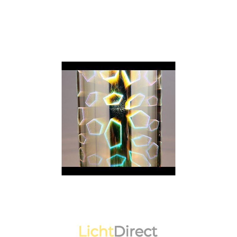 Droomlaser Gravering Verchroomde lamp 3 Recht