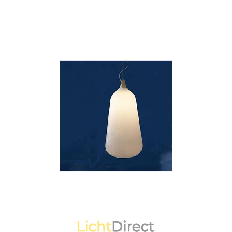 Melkwitte glazen fles Hanglamp Natuurlijke Curve