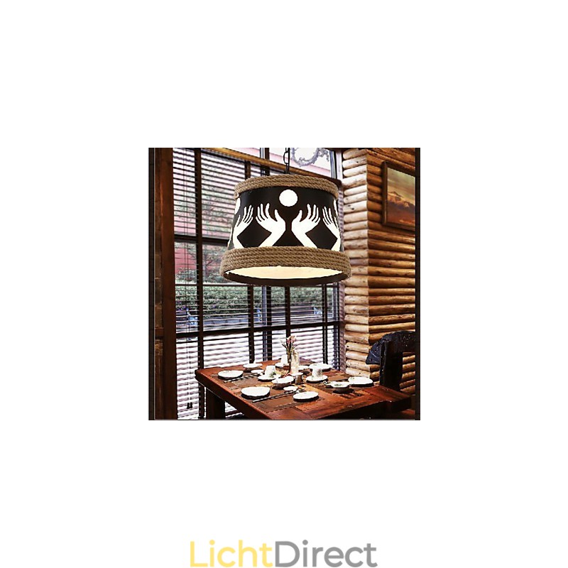 Hennep Amerikaanse Retro Café Eenvoudige Pastorale Kroonluchter