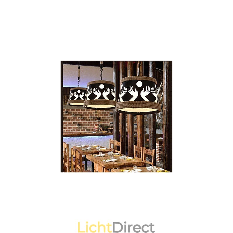 Hennep Amerikaanse Retro Café Eenvoudige Pastorale Kroonluchter