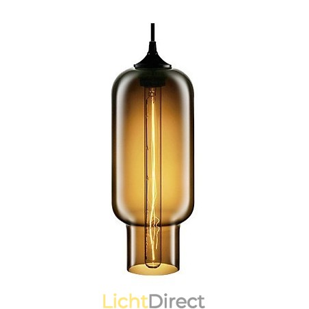 70W moderne glazen hanglamp in bruin bubbeldesign 70W moderne glazen hanglamp in bruin bubbeldesign