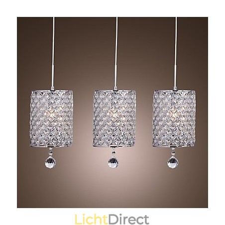 Moderne eigentijdse kristallen chromen metalen hanglamp Moderne eigentijdse kristallen chromen metalen hanglamp