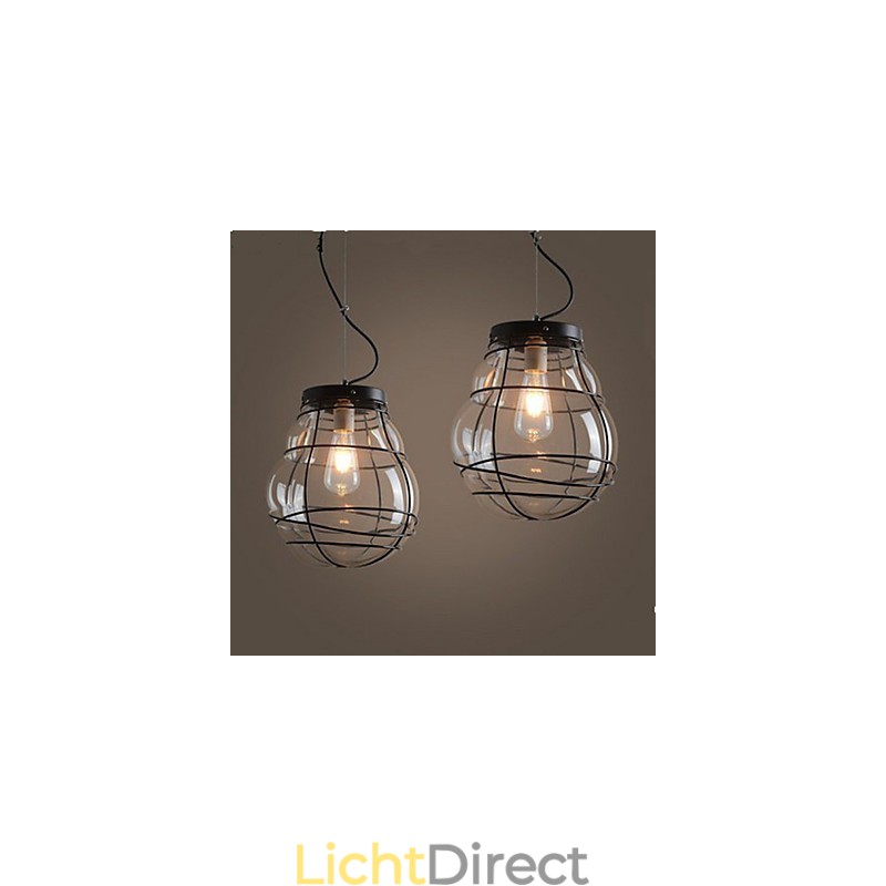 Noord-Europa Eenvoudige Moderne Creatieve Glazen Retro Hanglamp