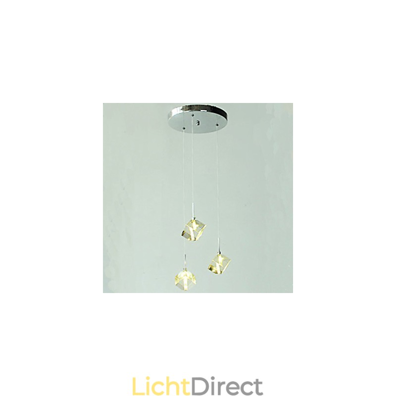 Mode Kristallen Lamp Drie Hoofd Kristallen Hanglamp