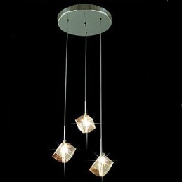 Mode Kristallen Lamp Drie Hoofd Kristallen Hanglamp